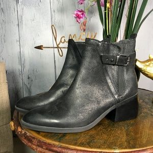 Lucca Lane Meyna Black Leather Booties Sz 9.5 NWOB